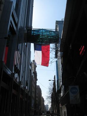 Bandera de Chile
en calle Bandera