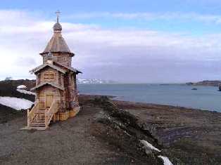 Templo Ortodoxo en la Antartica