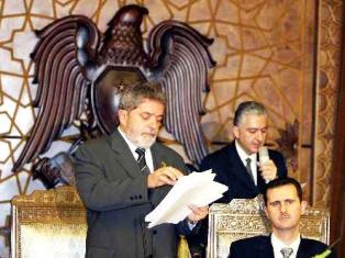 Presidente Luiz Inacio Lula da Silva
de visita en Siria