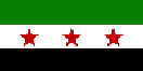 Bandera de Siria,
en el día de su Independencia